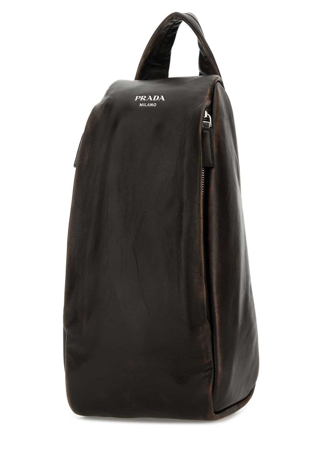 PRADA NAPPA VINTAGE For Men Exterior: 100% Nappa leather Lining: 100% Leather Finishing: Silver metal