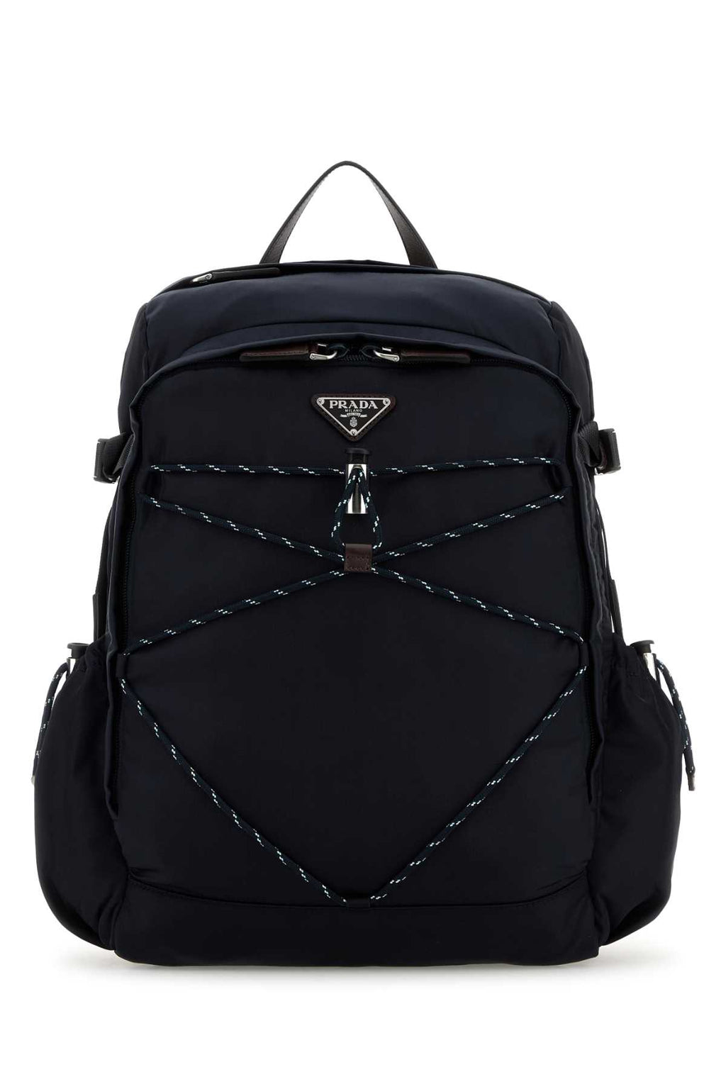 PRADA TESSUTO For Men Exterior: 100% Fabric Lining: 100% Fabric Finishing: Silver metal