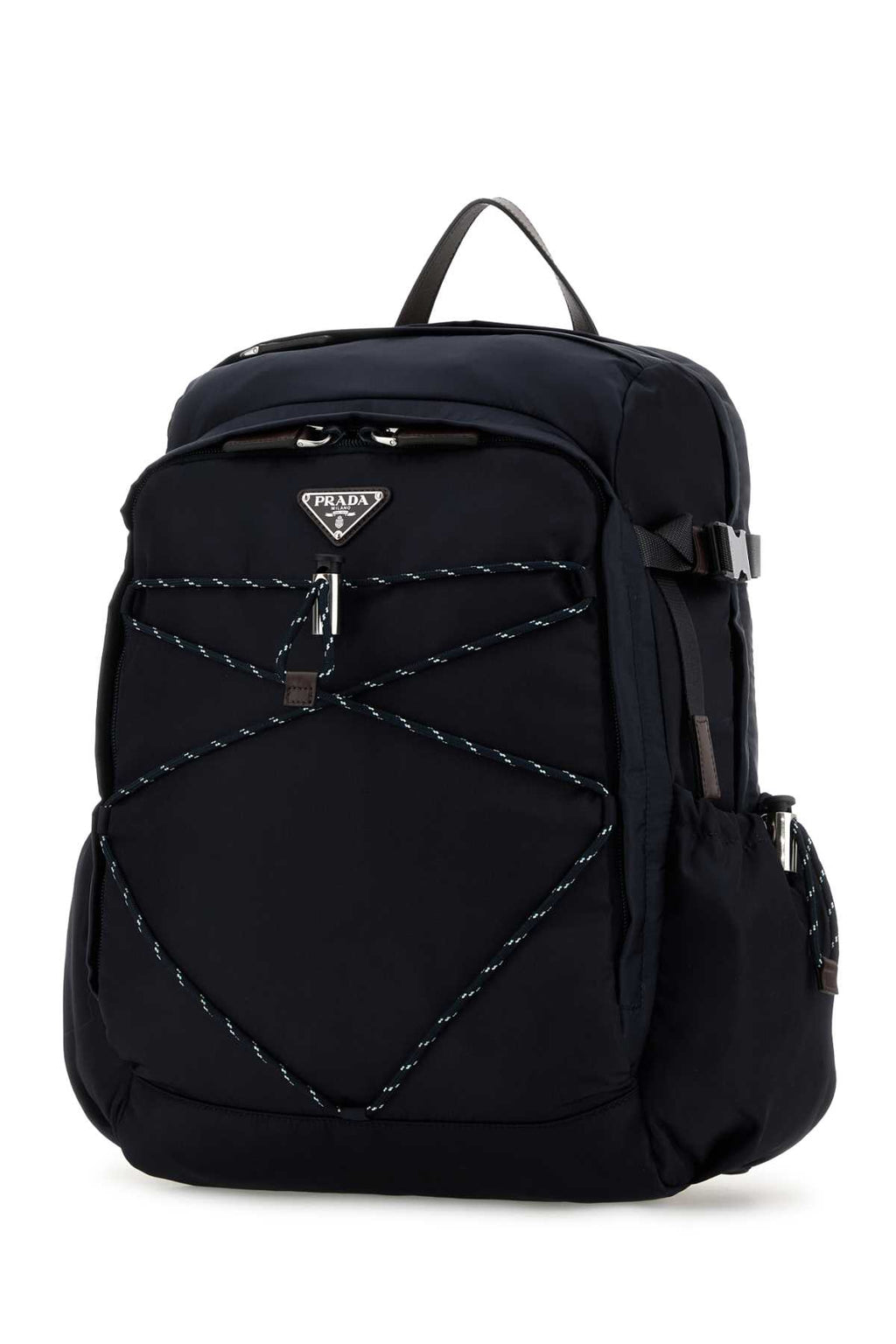 PRADA TESSUTO For Men Exterior: 100% Fabric Lining: 100% Fabric Finishing: Silver metal