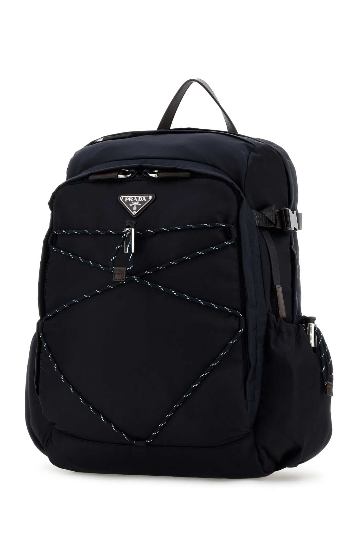 PRADA TESSUTO For Men Exterior: 100% Fabric Lining: 100% Fabric Finishing: Silver metal
