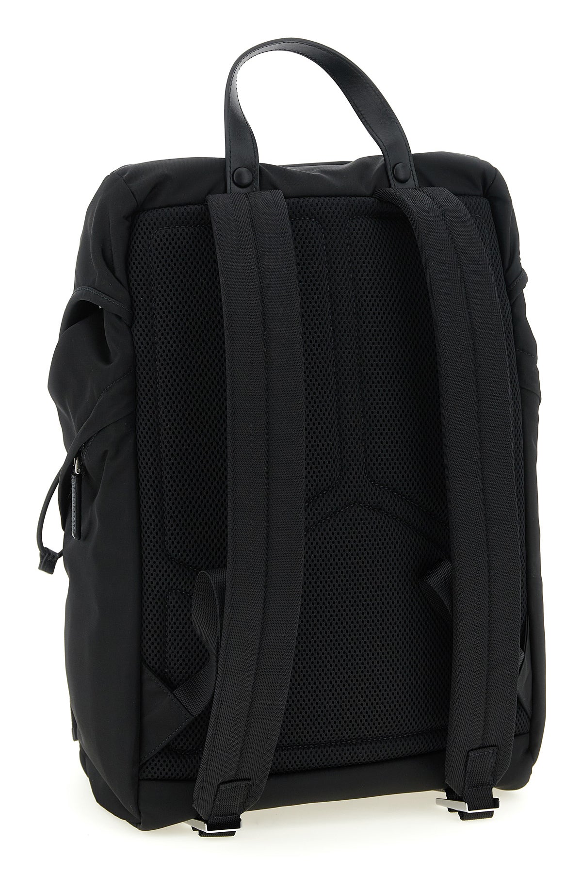 PRADA Re-nylon logo backpack For Men 100% polyamide