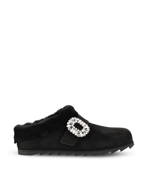 Slidy Viv' Strass Buckle Mules