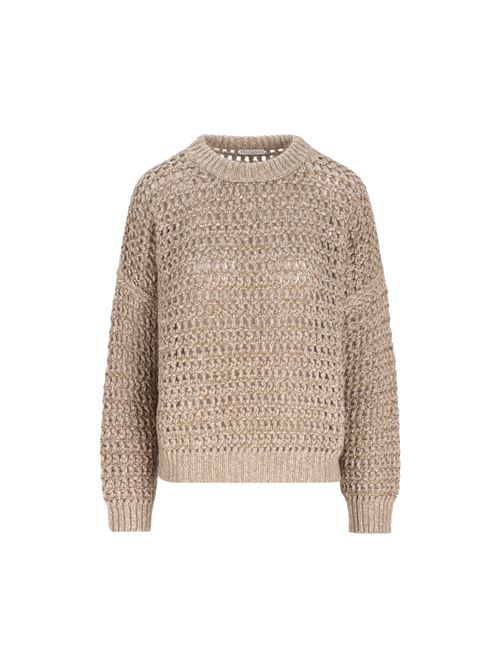 Maglia Donna Traforata con Paillettes