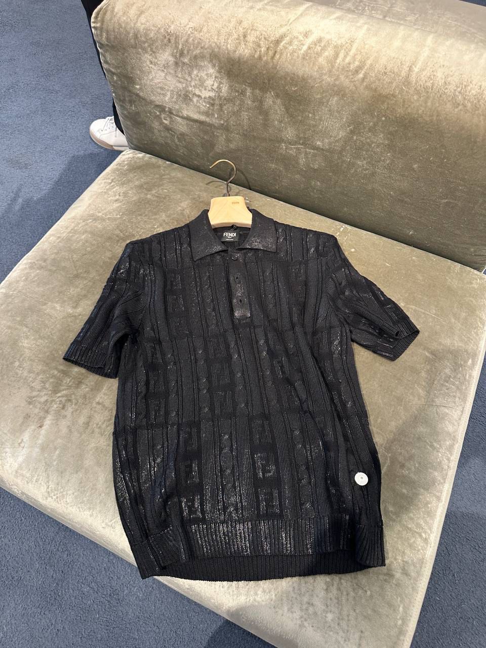 FF Logo Knit Polo Shirt