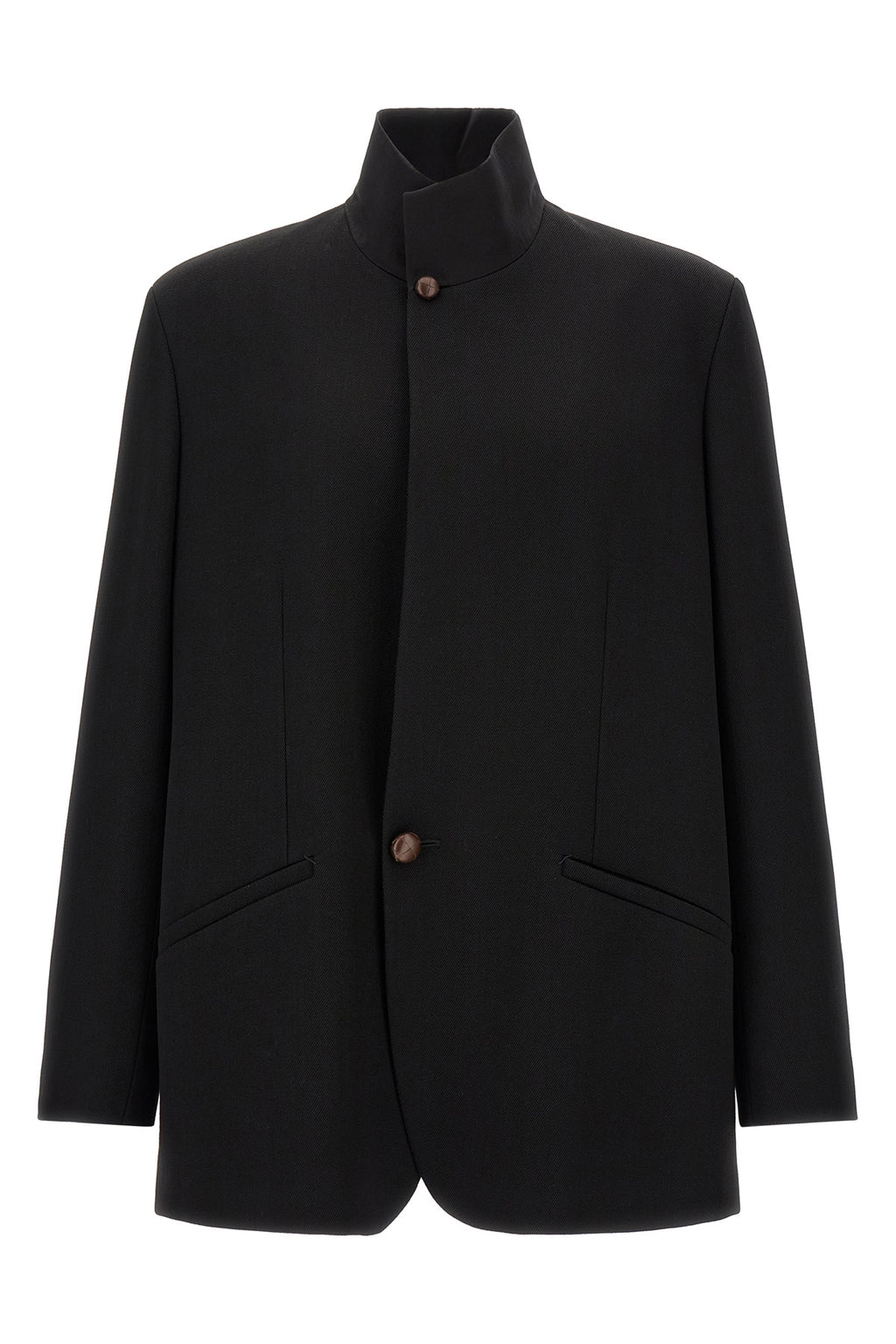 Wool blazer with buttons