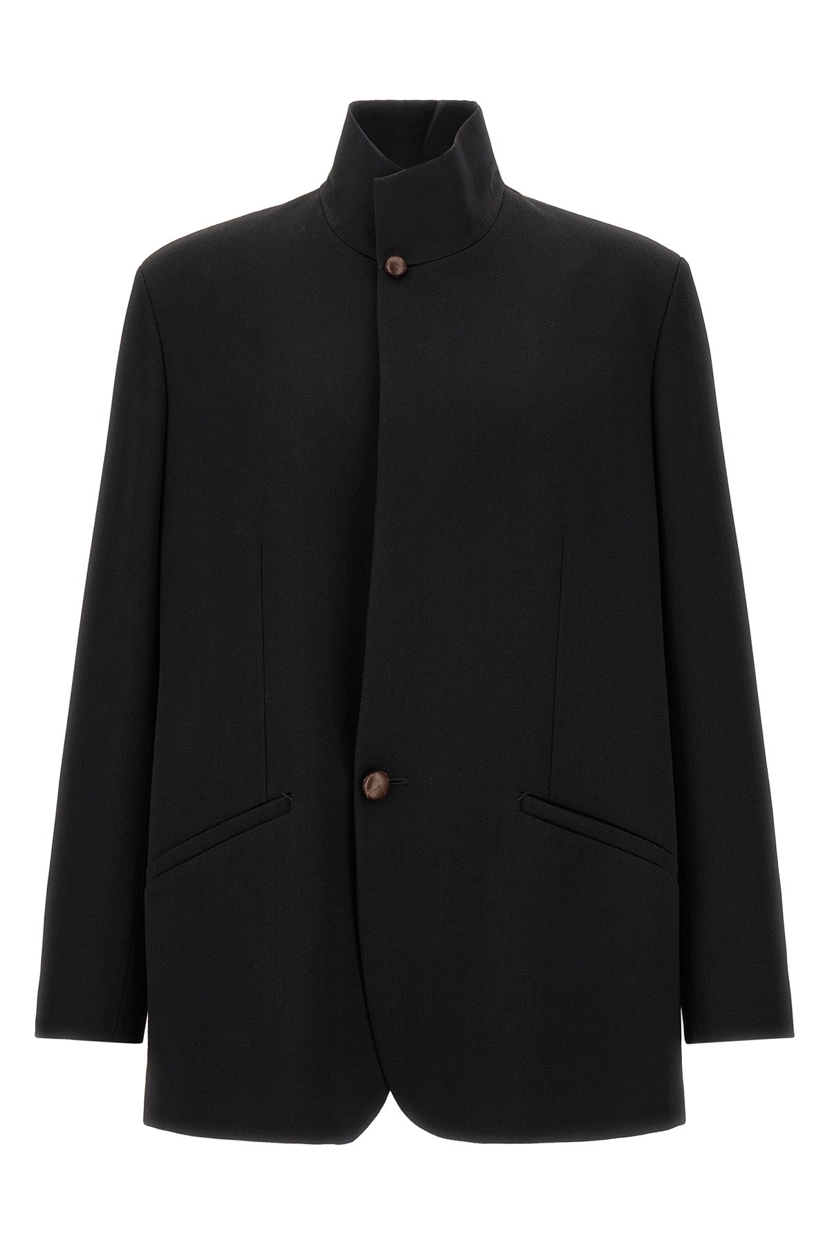 Wool blazer with buttons