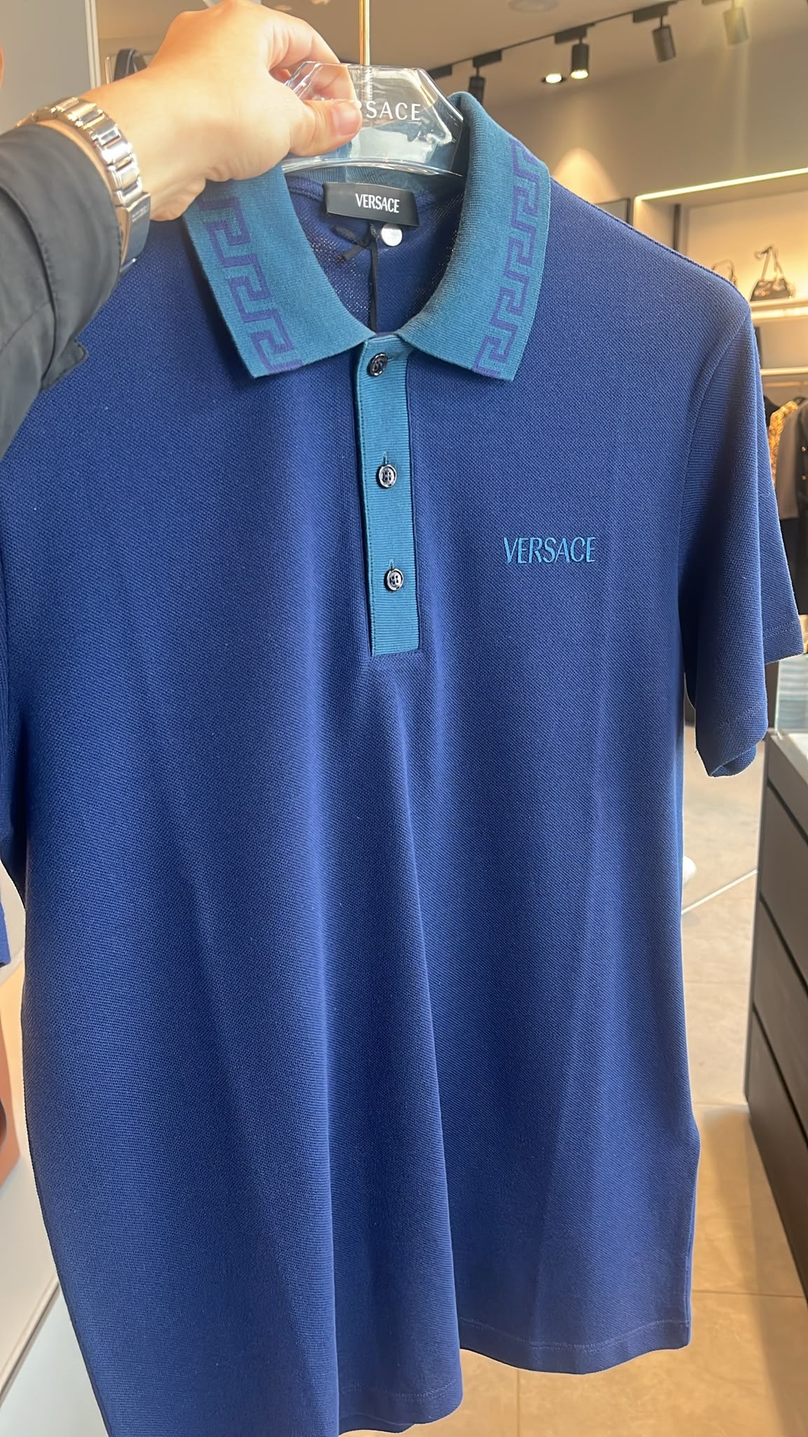 Greca Collar Polo Shirt