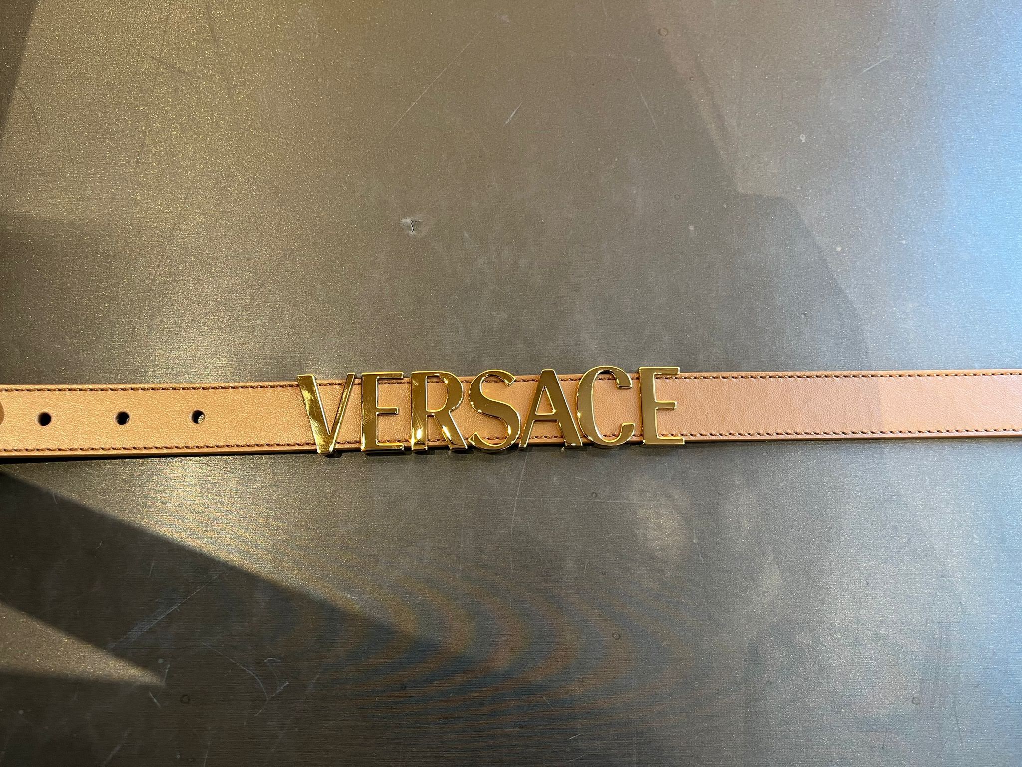 Logo Leather Belt