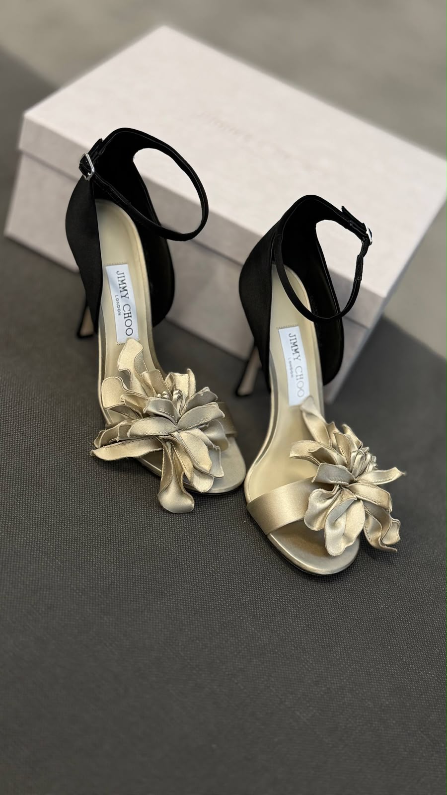Bing 100 Floral Satin Sandals