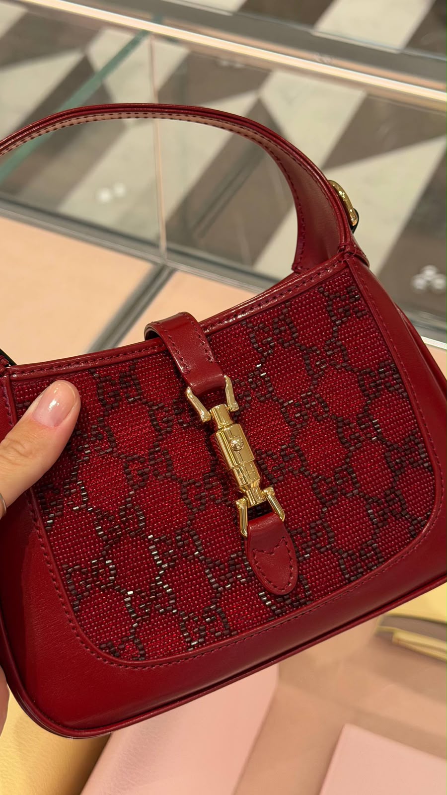 Jackie 1961 small shoulder bag with beads