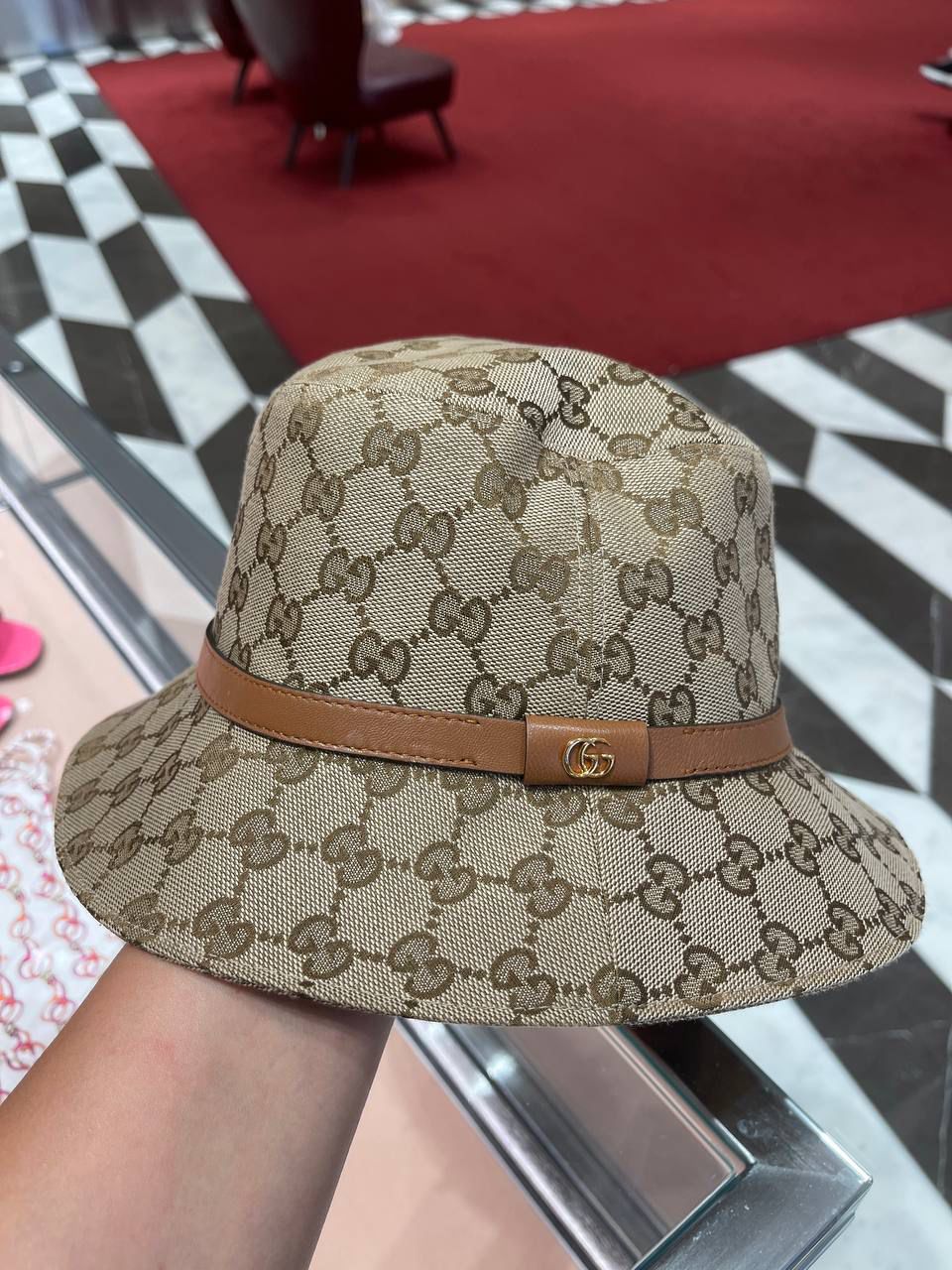 GG canvas bucket hat with Double G
