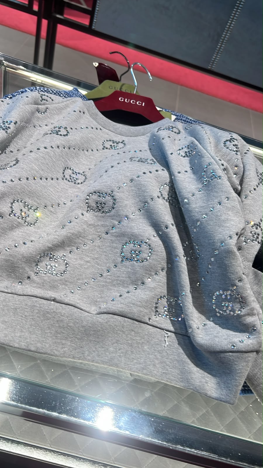 Crystal Interlocking G Sweatshirt
