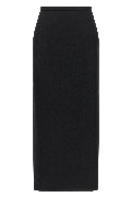 Skirt with closure and back panel