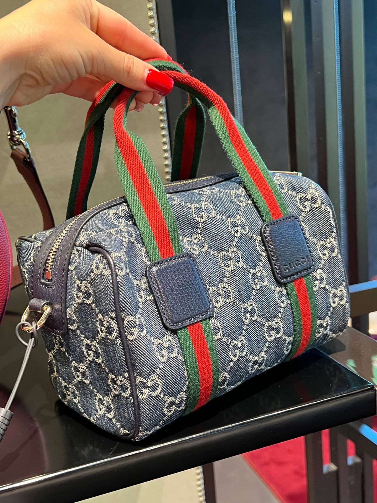 Ophidia GG Denim Mini Bag