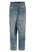 'Wrap' Asymmetric Closure Jeans