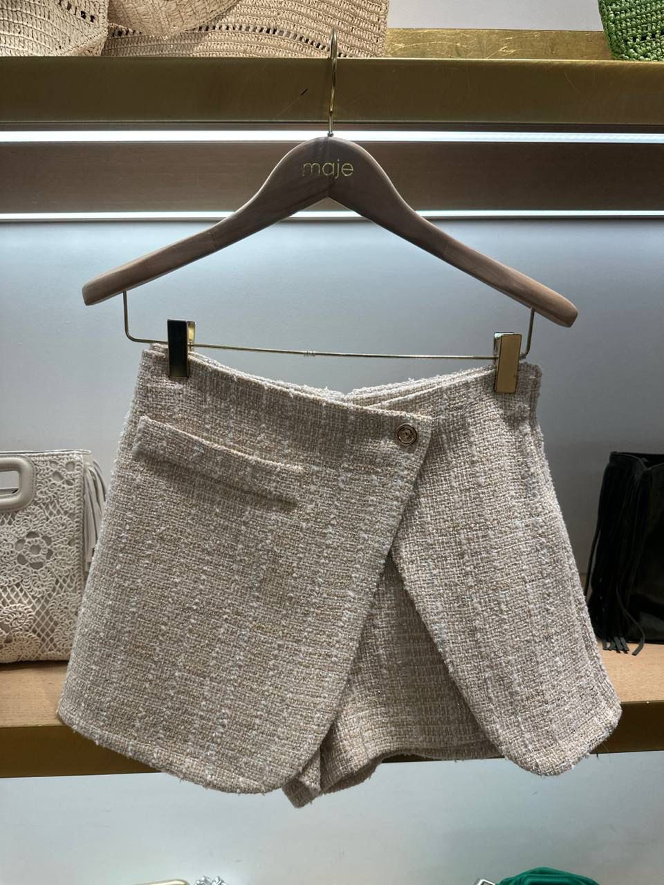 Tweed skort