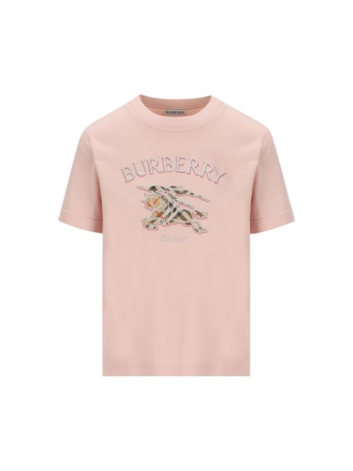 T-shirt girocollo in jersey di cotone