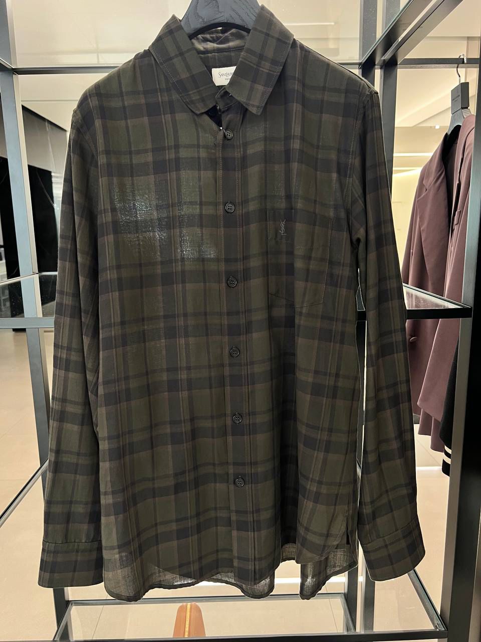 Plaid Button-Down Shirt