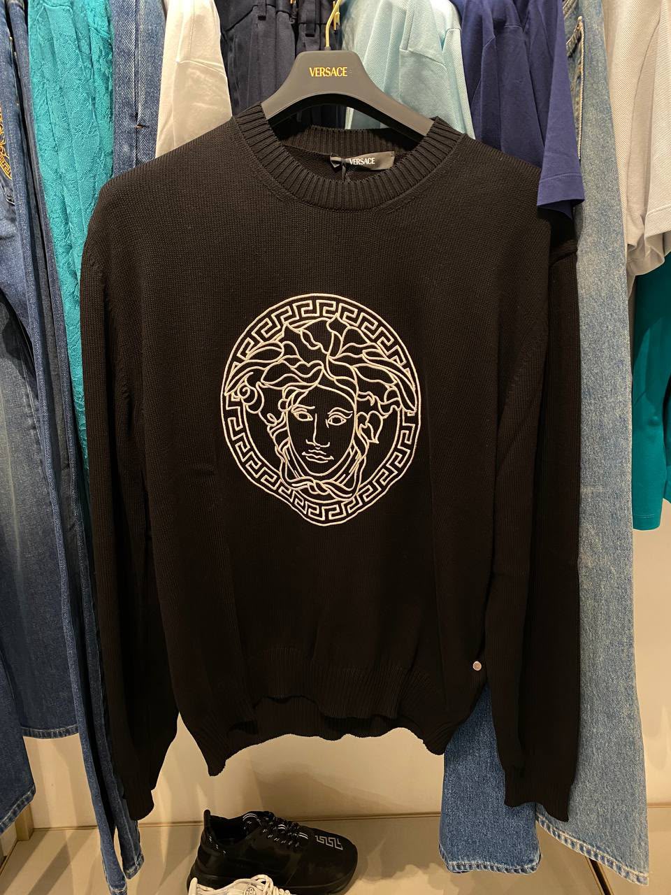 Medusa Head Crewneck Sweater