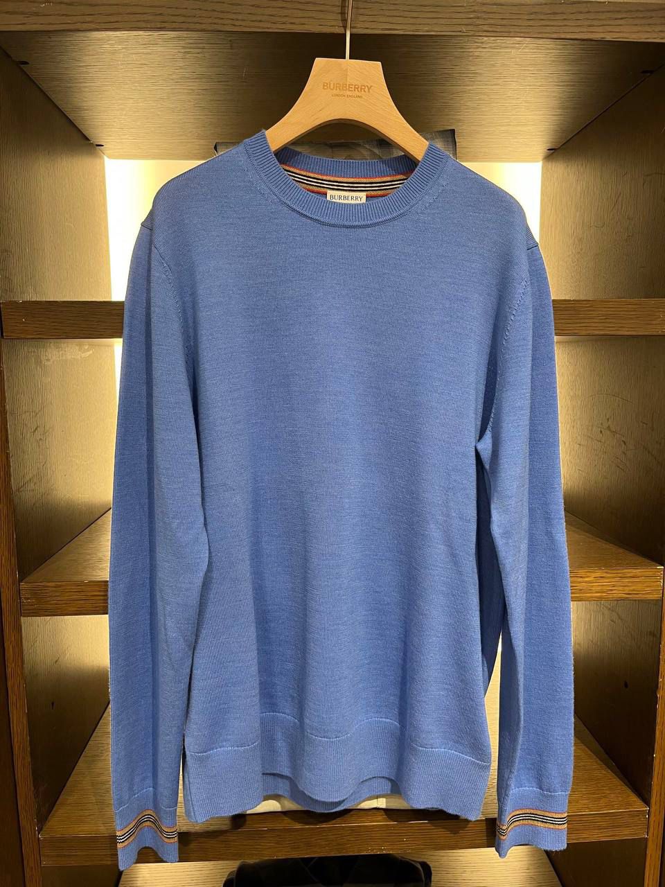 Icon Stripe Detail Merino Wool Sweater