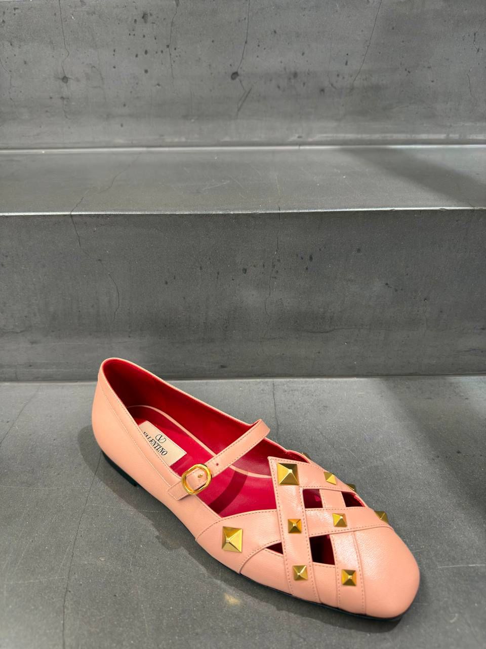 Garavani Rockstud Cage Ballet Flat