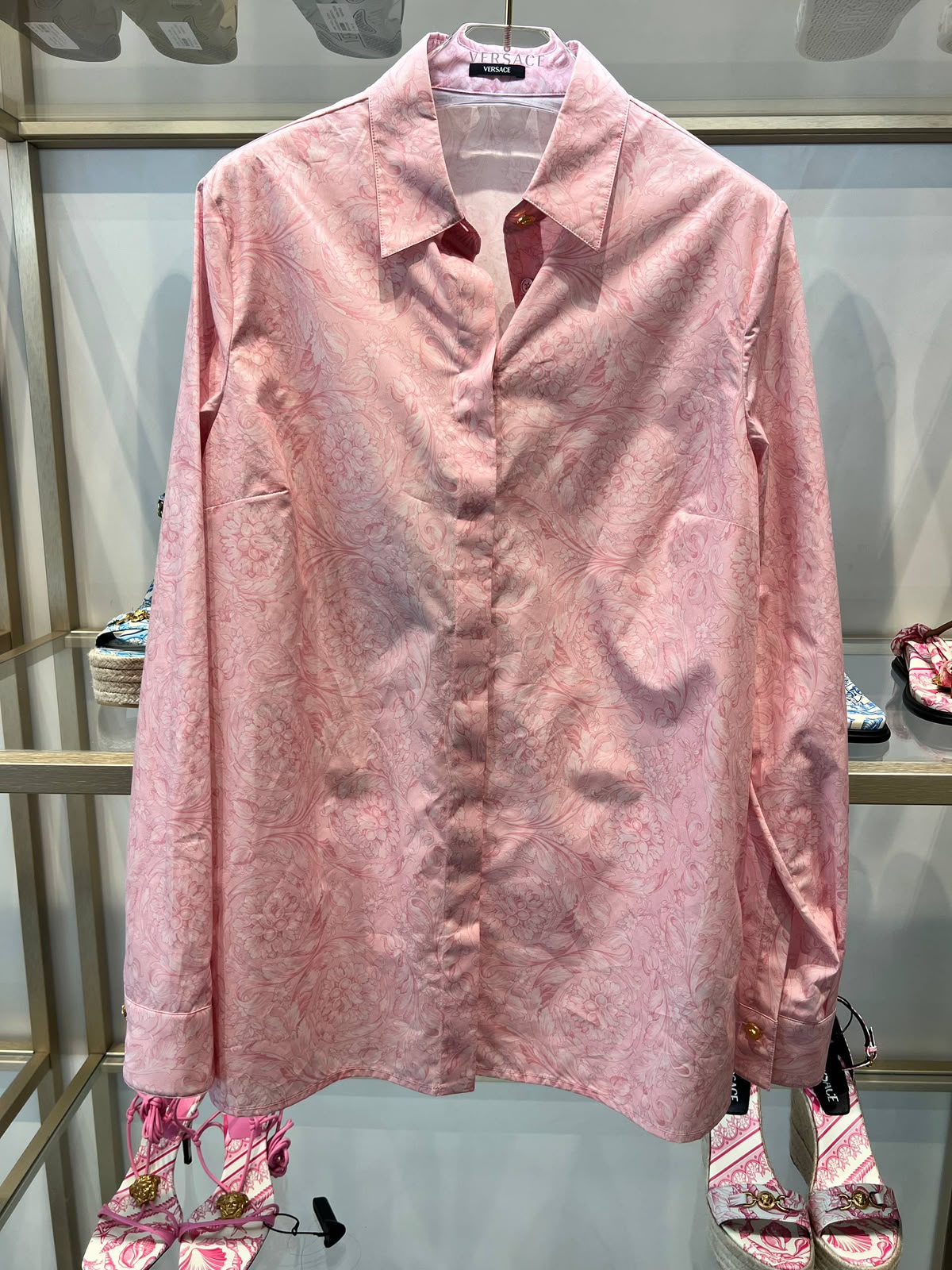 Barocco Print Long-Sleeve Shirt