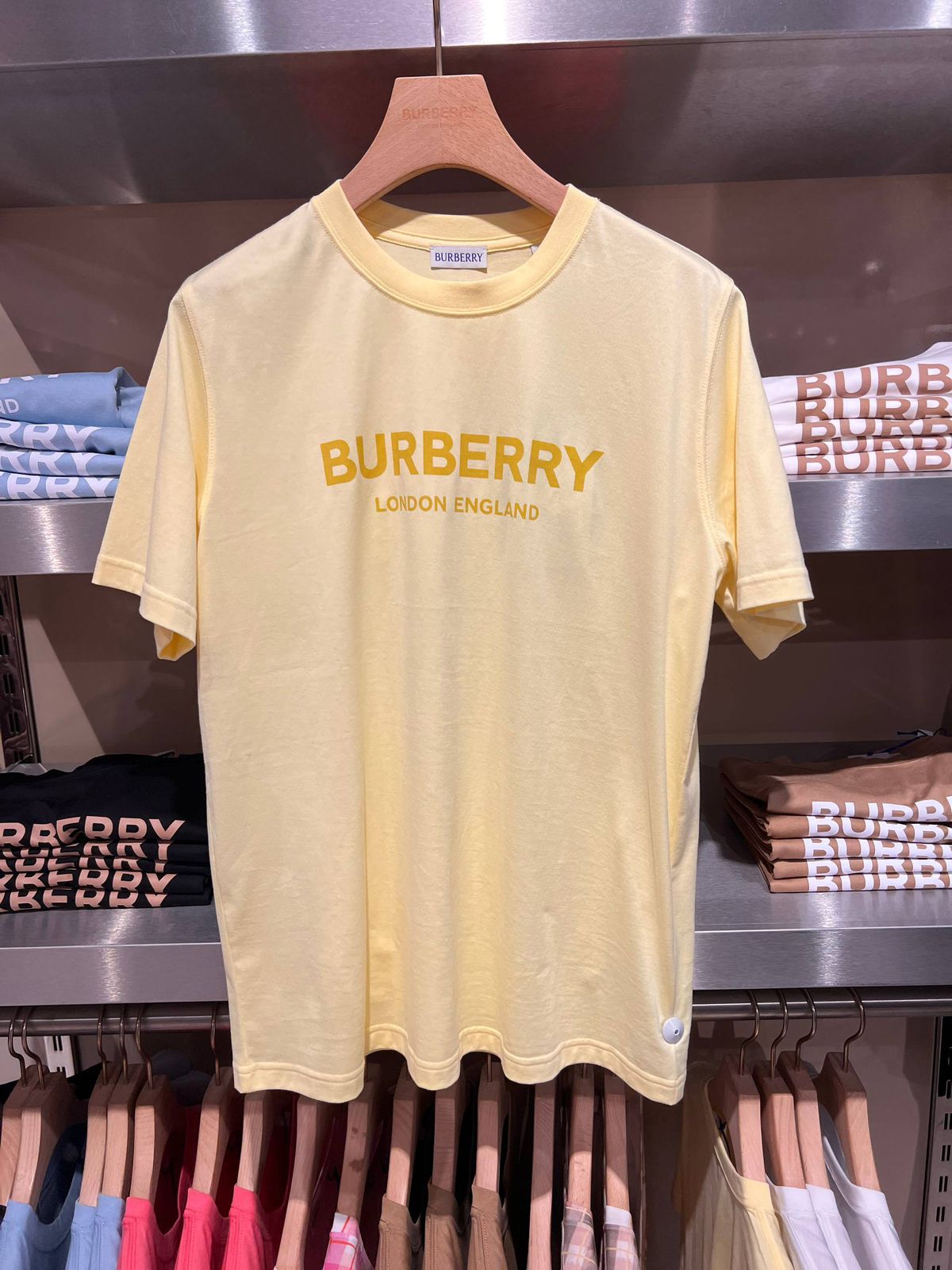 Burberry Logo Print Cotton T-shirt