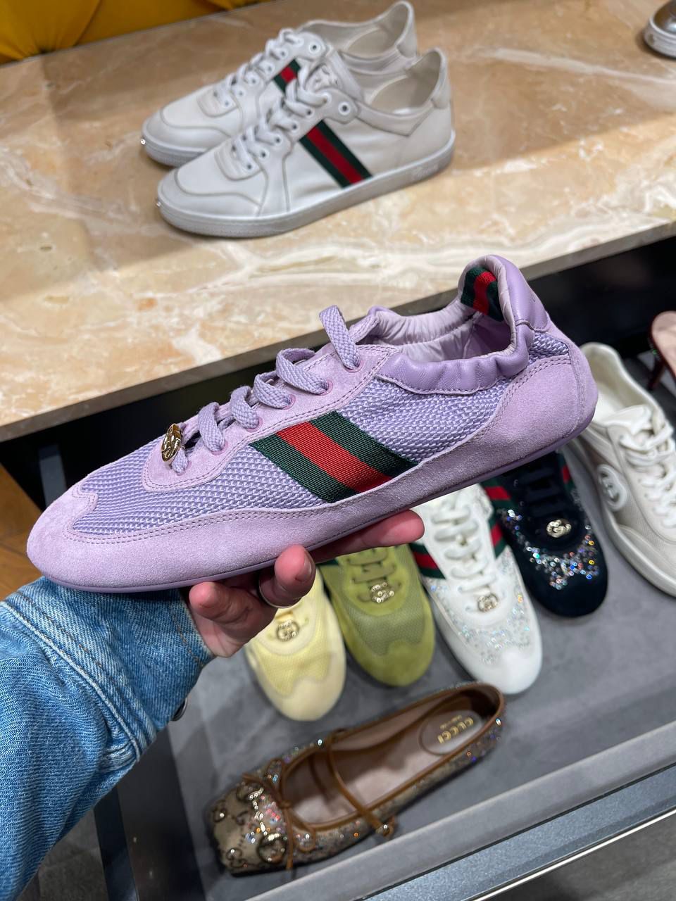 Gucci Women's Tennis 1977 sneaker (or similar low-top sneaker style)