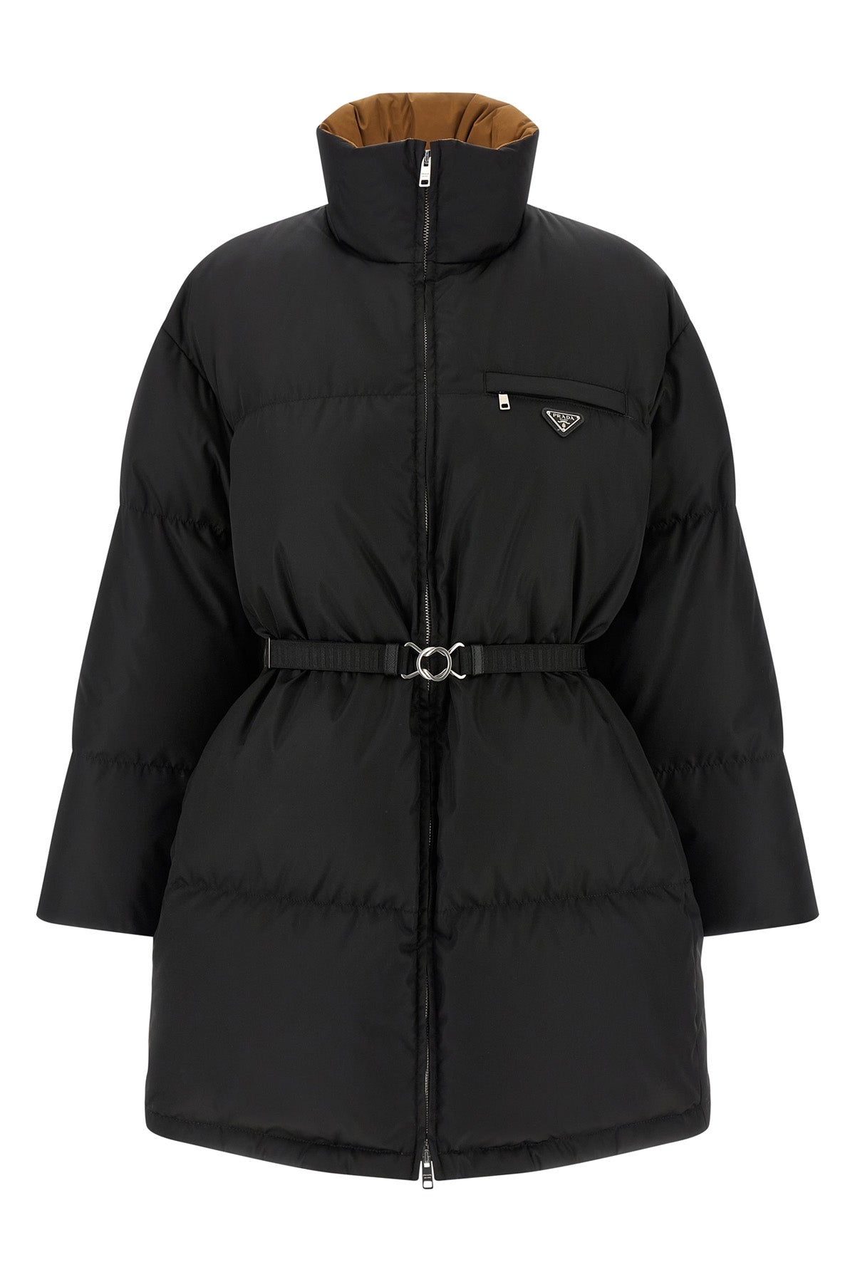 Re-Nylon maxi down jacket