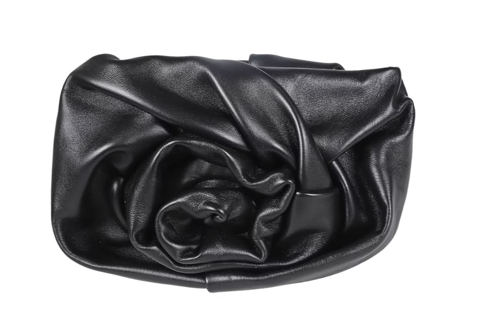 Rose Leather Clutch