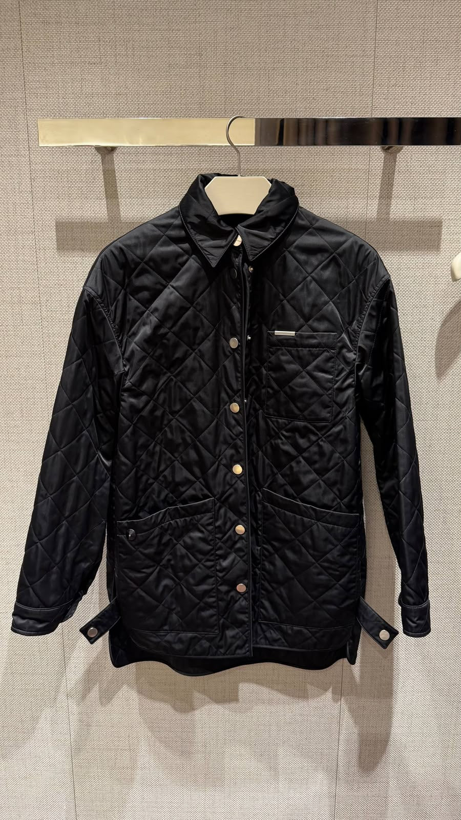 Quilted Snap-Button Jacket