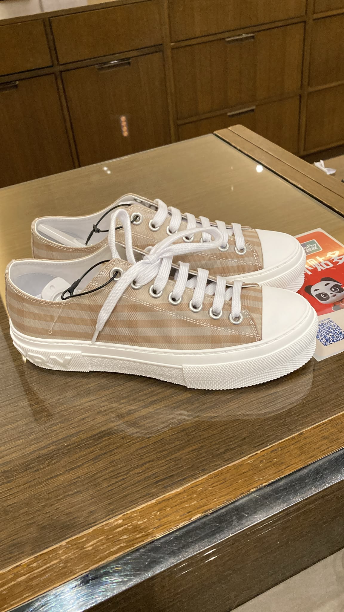 Burberry Vintage Check Cotton Sneakers