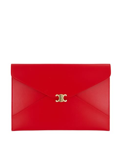 Large Envelope Clutch in Smooth Calfskin