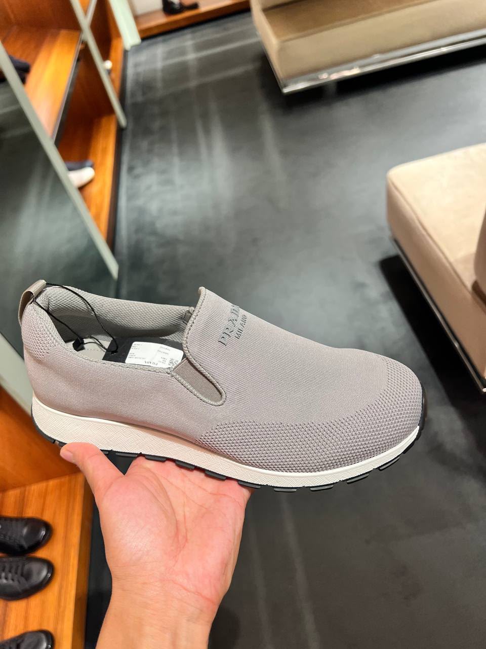 Knit Fabric Sneakers