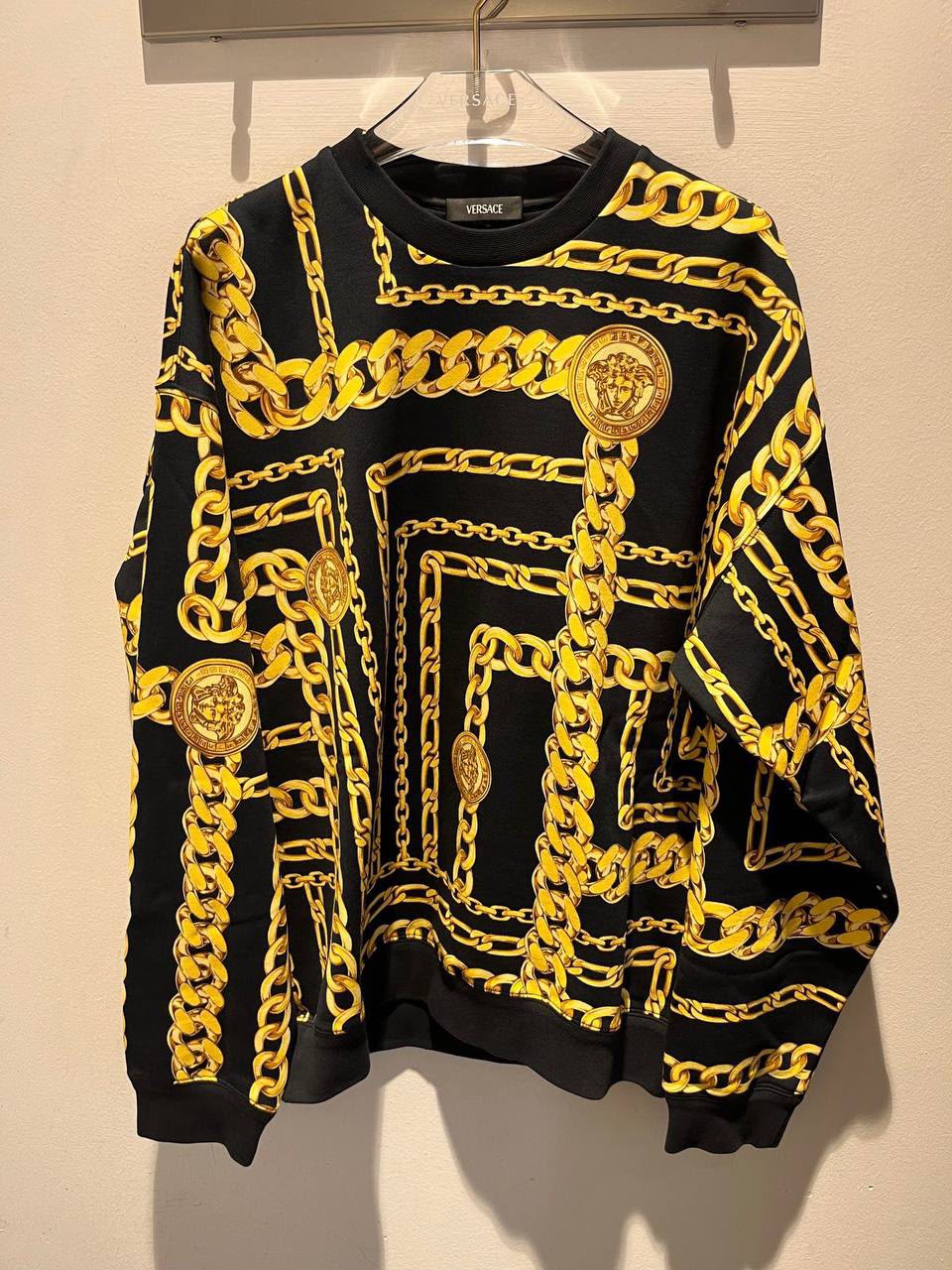 Chain Print Medusa Sweatshirt