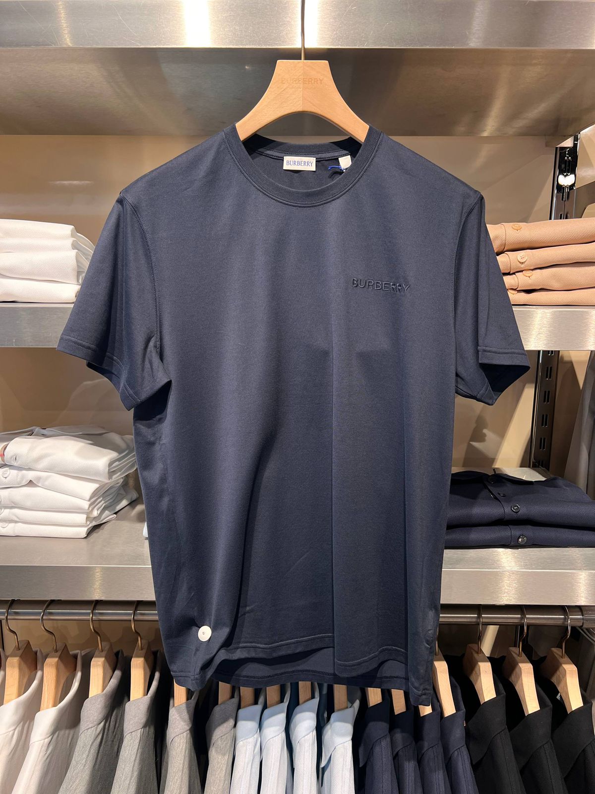 Embroidered Logo Cotton T-shirt