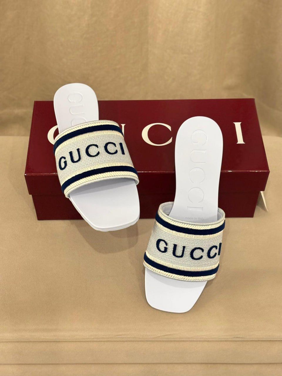 Women's Slide Sandal with Logo