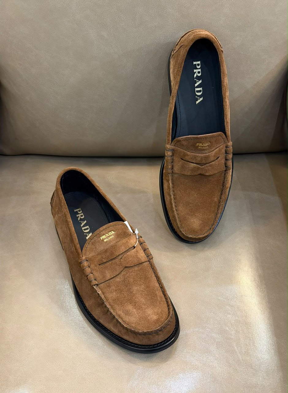 Suede Penny Loafers