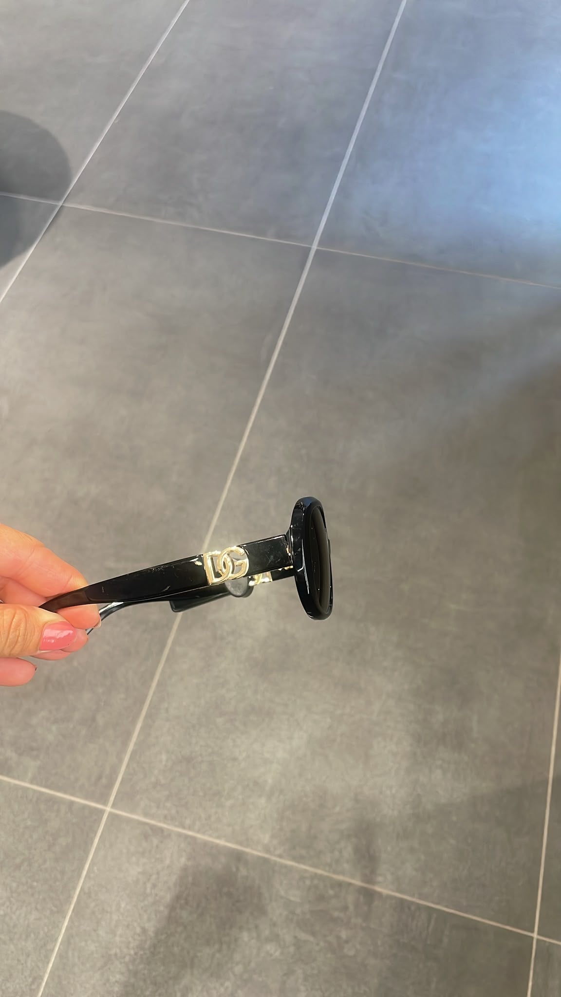 DG Logo Rectangular Sunglasses