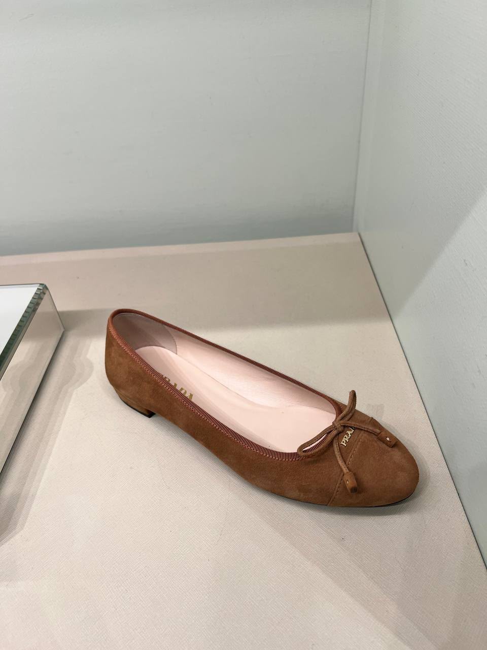 Metallic Leather Ballet Flats
