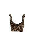 Leopard bustier top