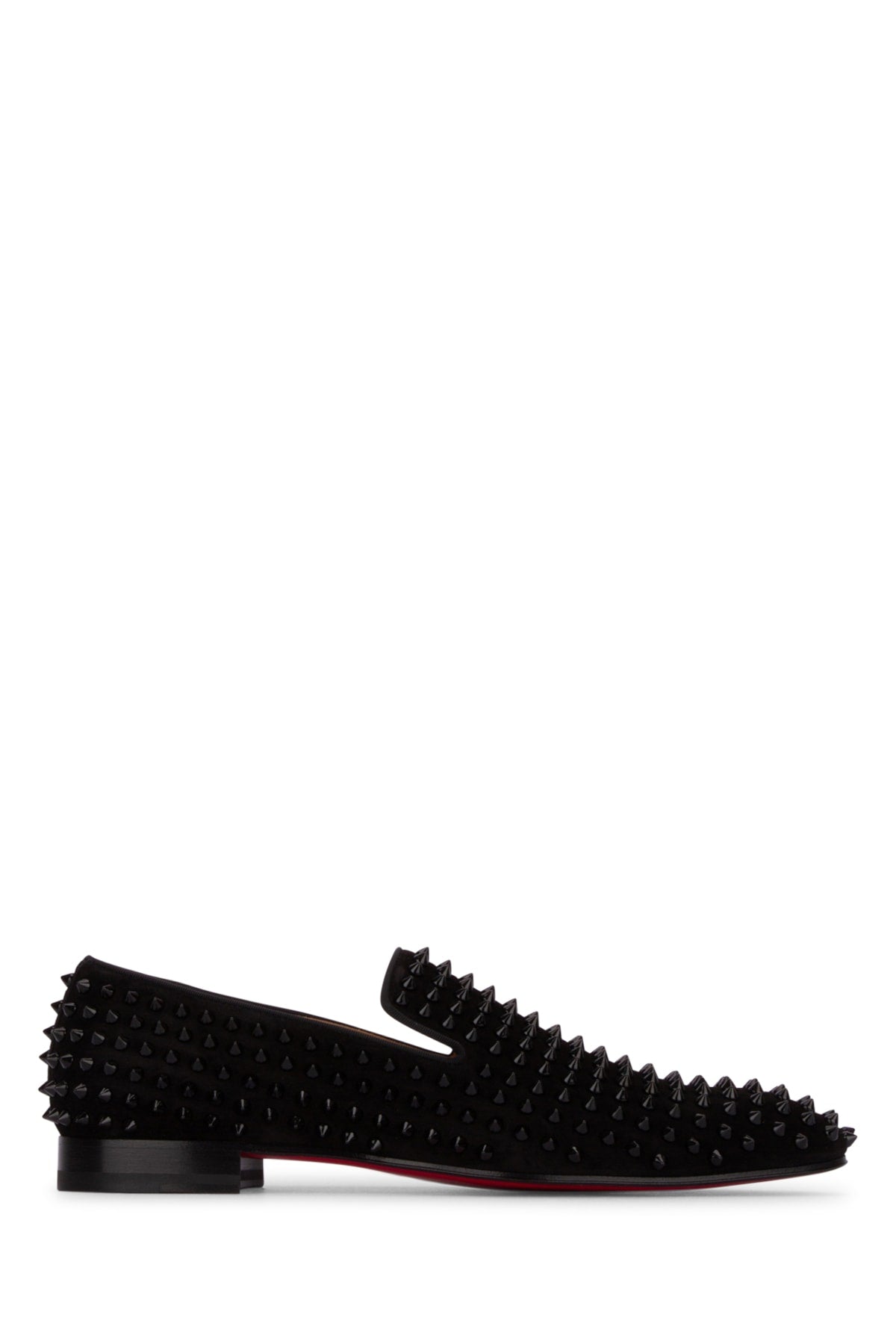 CHRISTIAN LOUBOUTIN DANDELION SPIKES FLAT VEAU VELOURS/GG For Men 100% Leather / Sole: Rubber