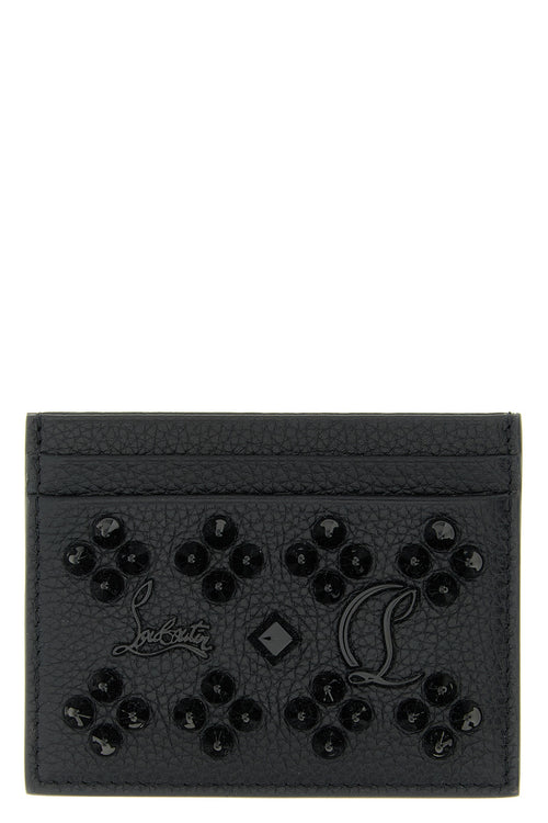 CHRISTIAN LOUBOUTIN 'Kios’ card holder For Women 100% calf leather (bos taurus)