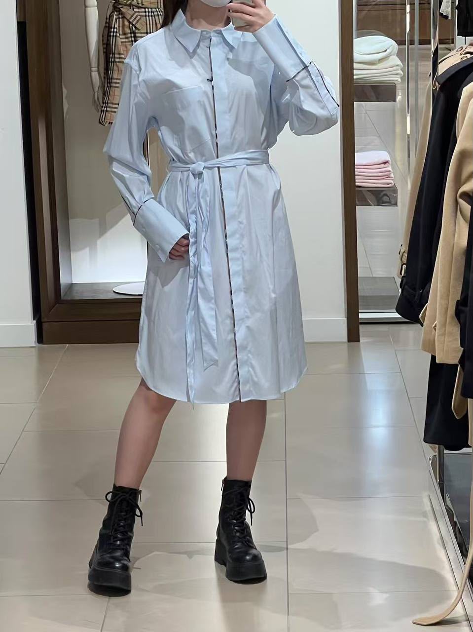Cotton Poplin Shirt Dress