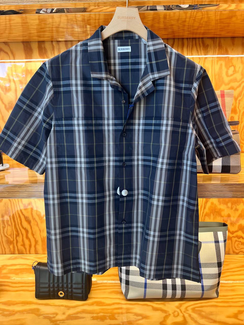 Check Cotton Short-sleeve Shirt