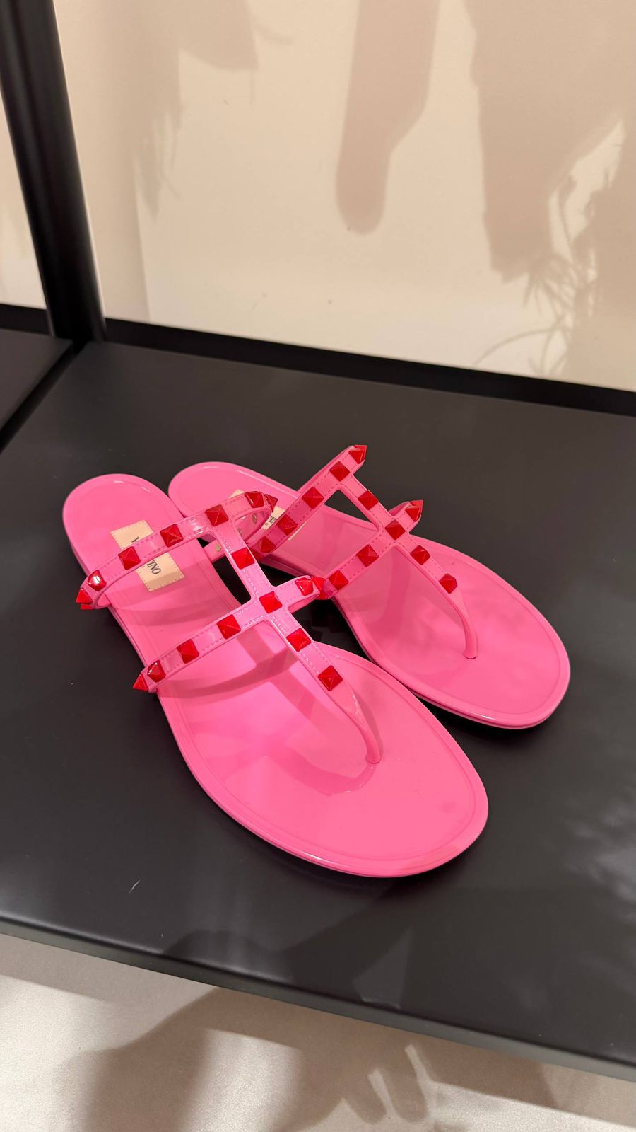 Rockstud Jelly Thong Sandals