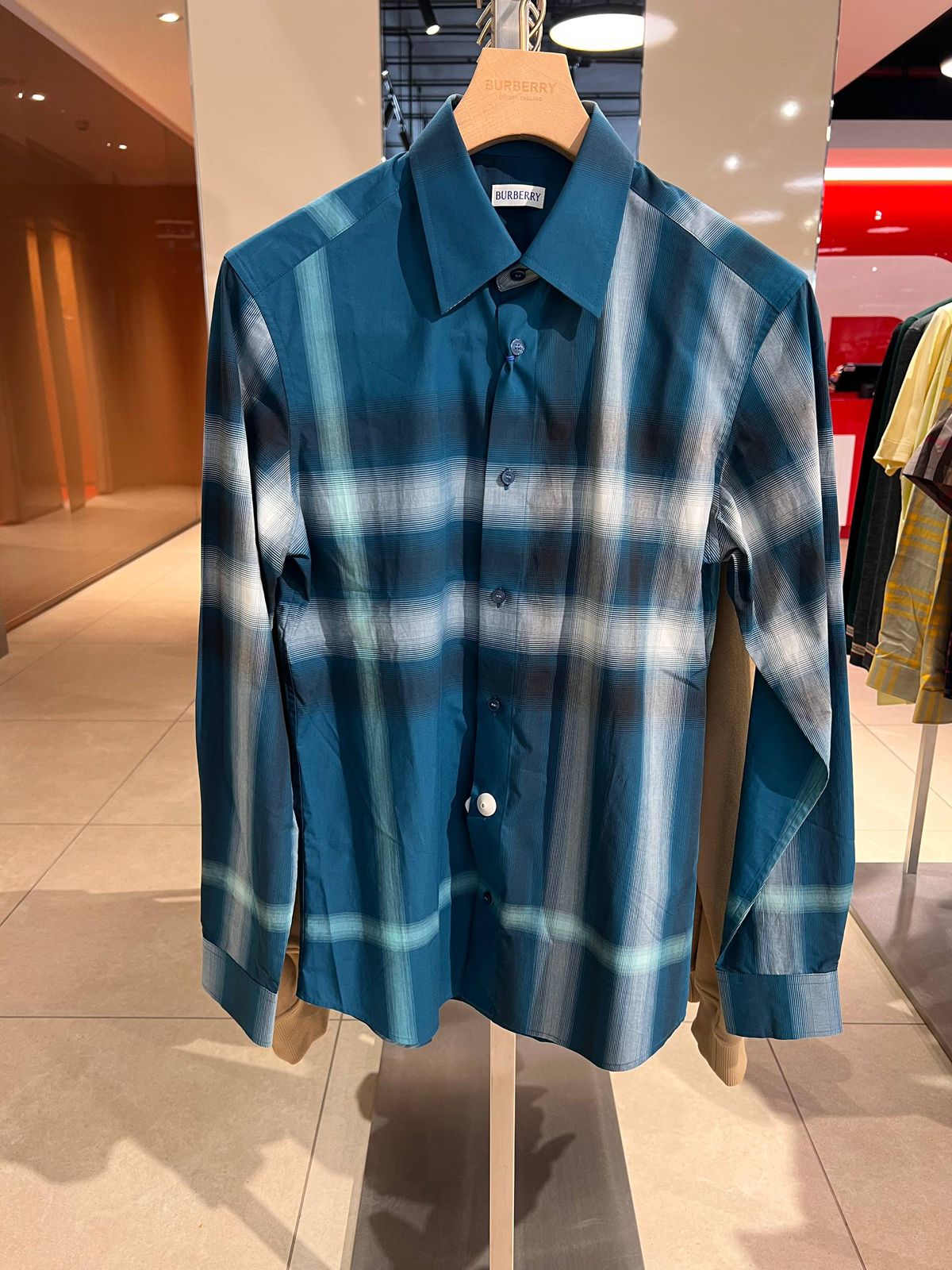 Ombré Check Cotton Shirt