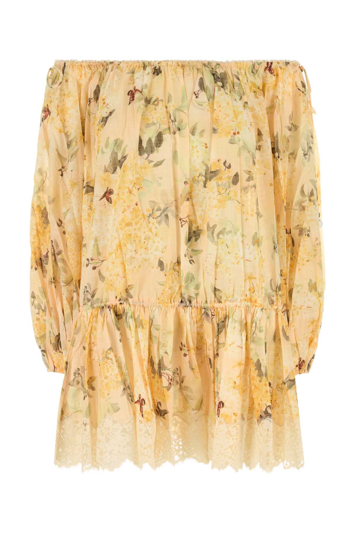 ZIMMERMANN CASCADIAN TIERED MINI DRESS For Women Exterior: 100% Cotton