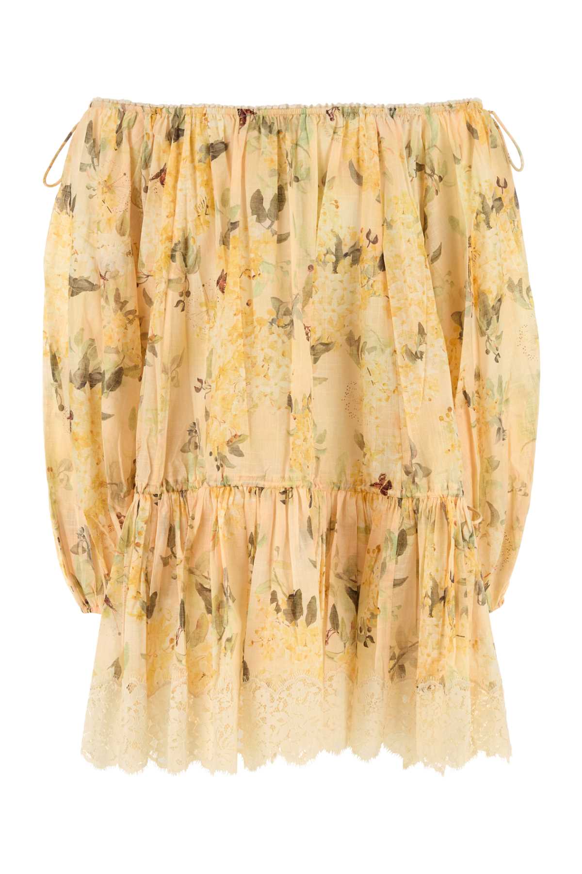 ZIMMERMANN CASCADIAN TIERED MINI DRESS For Women Exterior: 100% Cotton