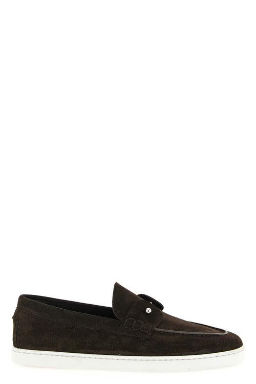 CHRISTIAN LOUBOUTIN 'Chambeliboat' sneakers For Men 100% calfskin leather (Bos Taurus)